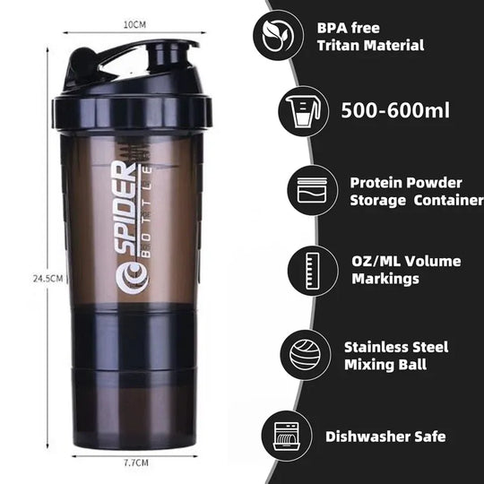 500ml Protein Shaker with Powder Storage™